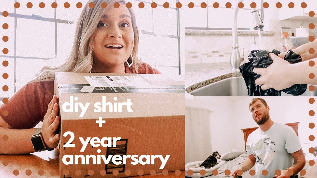 i forgot our anniversary... + bleaching a shirt | sarah.e.steves