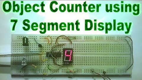 7 segment display Control using IR proximity sensor