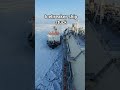 icebreaker lng tanker ship stuck in compressed ice of arctic ocean Russian coast guard arrived