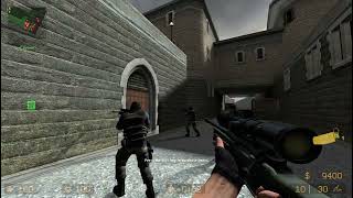 Counter Strike Source Cobblestone Bots #28 Only Sniper Rifles