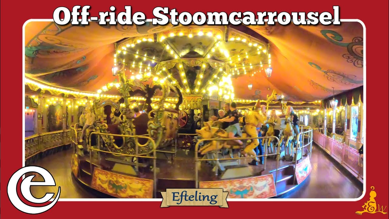 [#Efteling 4K] Off-ride Stoomcarrousel in Carrousel Paleis - YouTube