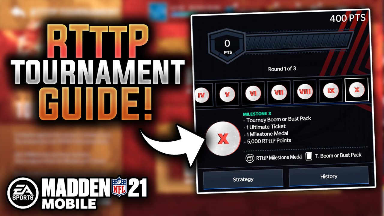 RTttP TOURNAMENTS ARE HERE! - Full Guide - Madden Mobile 21