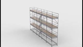 scaffold tower 04 360 animation
