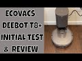 ECOVACS DEEBOT T8+ Robot Vacuum & Self Empty Bin Initial Test and REVIEW Better Than Roomba i7+ s9+?