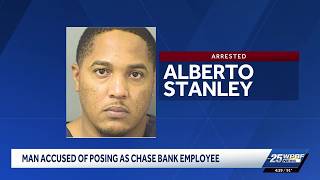 Man arrested for alleged bank scam targeting elderly woman