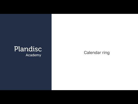 Use a calendar ring our plandisc