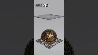 cloth simulator by different faces 4 vs 1 million #blender #3D