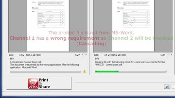 Ricoh Print&Share - Document cascading on application