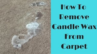 How to Remove Candle Wax from Carpet