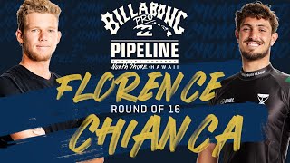 Florence vs. Chianca Billabong Pro Pipeline  Round of 16 Heat Replay