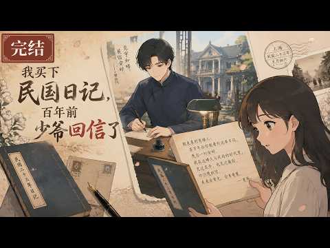 《我买下民国日记，百年前少爷回信了》🌸她买了一本民国旧日记随手翻阅，写下批注后竟收到了百年前那位少爷的回信！穿越时空的笔友，一段跨越世纪的温情故事。#漫剧 #禾茶漫剧 #女频 #民国 #穿越 #治愈