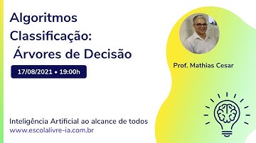 Algoritmos  de Classificação:  Árvores de Decisão