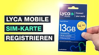 Lyca Mobile SIM-Karte registrieren und aktivieren - So geht\'s - Testventure  - Deutsch - YouTube