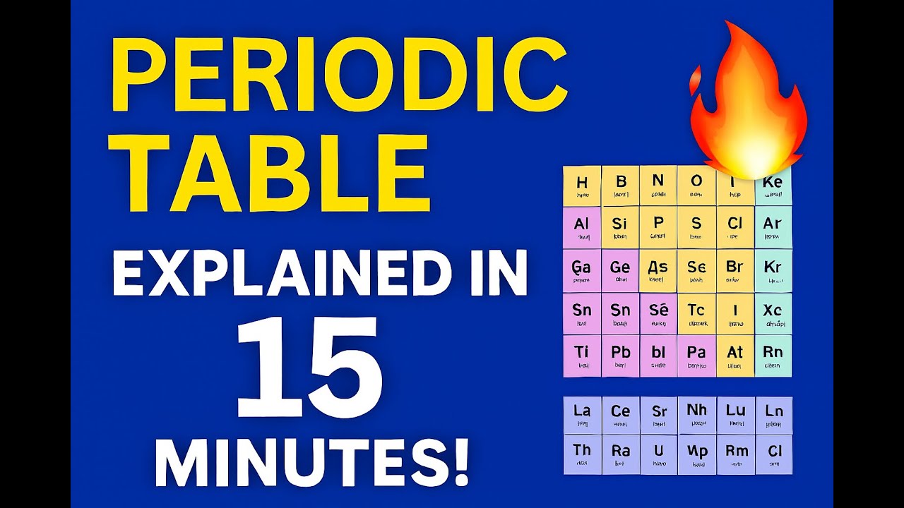 "The Periodic Table Explained in 15 Minutes! | Grade 9 Chemistry Made ...
