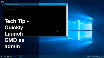 Tech Tip - Quickly Launch CMD as admin