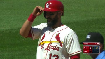 PHI@STL: Carpenter clubs an RBI double to right