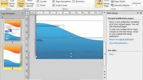 Publisher 2010 Tutorial Merging a Catalog Microsoft Training Lesson 10.9