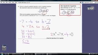 30) Edexcel GCSE Higher Tier Paper 2 - 6 November 2015 Q22
