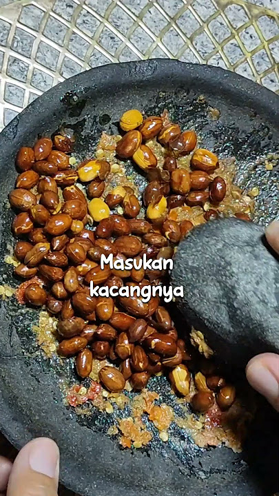 Praktis & Mudah cara membuat sambal bumbu rujak kacang, kental, pedas manis & segar 🥰 #enakdanmudah