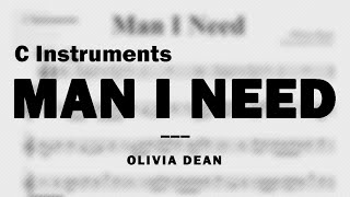 Man I Need by Olivia Dean | Music Sheet for C Instruments