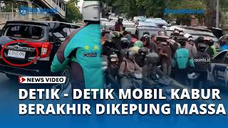 Mencekam di Gunung Sahari Mobil Ugal ugalan Kabur dari Petugas, Berakhir Dikepung Massa