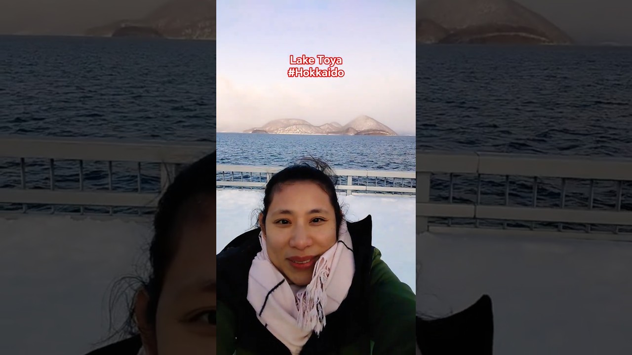 The Moment I saw Lake Toya in Hokkaido Japan. 
