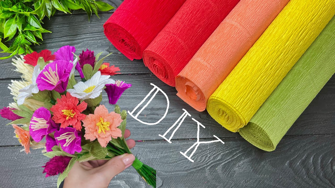 Crepe Paper Decoration Ideas How to Make Crepe Paper Flowers 