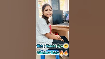 Folder hide or unhide | Icon hide |Windows Tricks 🔥 #shortsfeed #shorts #fyp #windows #viral #short