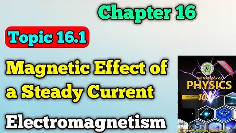 Magnetic effect of a steady current chapter 16 electromagnetism class 10 New physics book | question