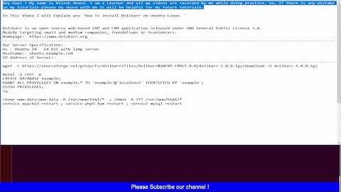 How To install Dolibarr on ubuntu Linux