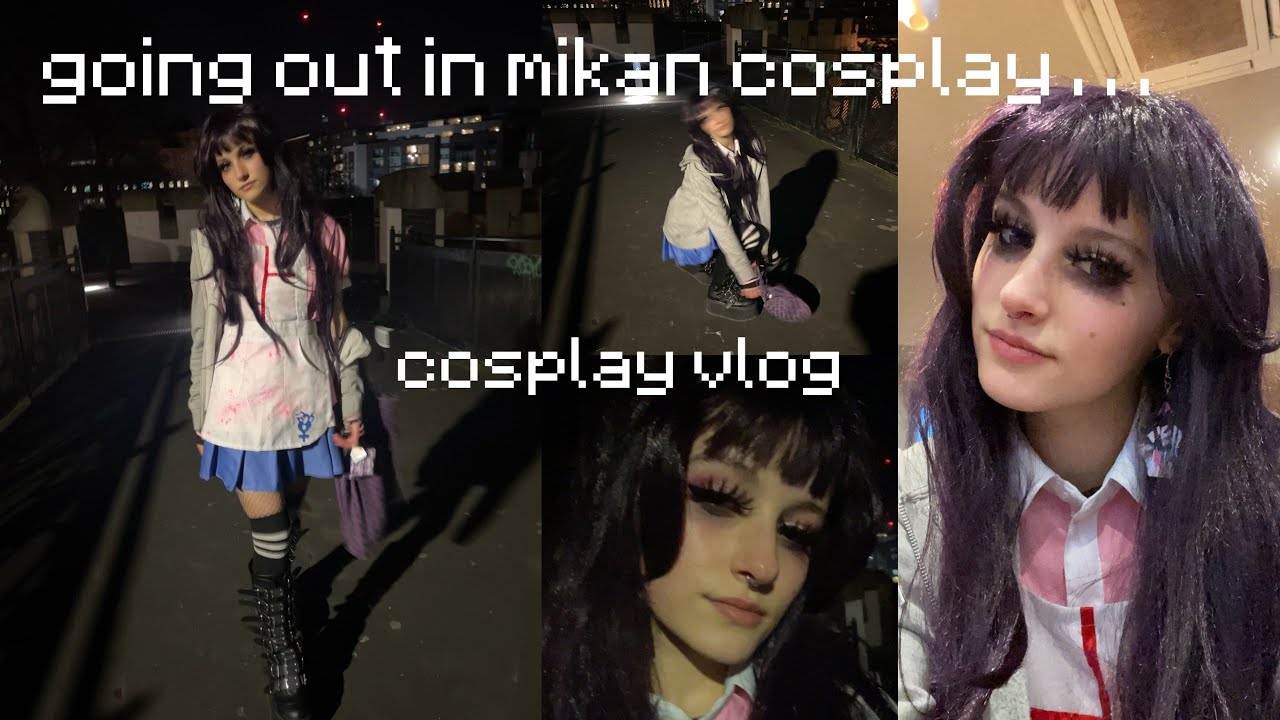 embarrassing myself again || going out in mikan cosplay w/ friends , cosplay vlog
