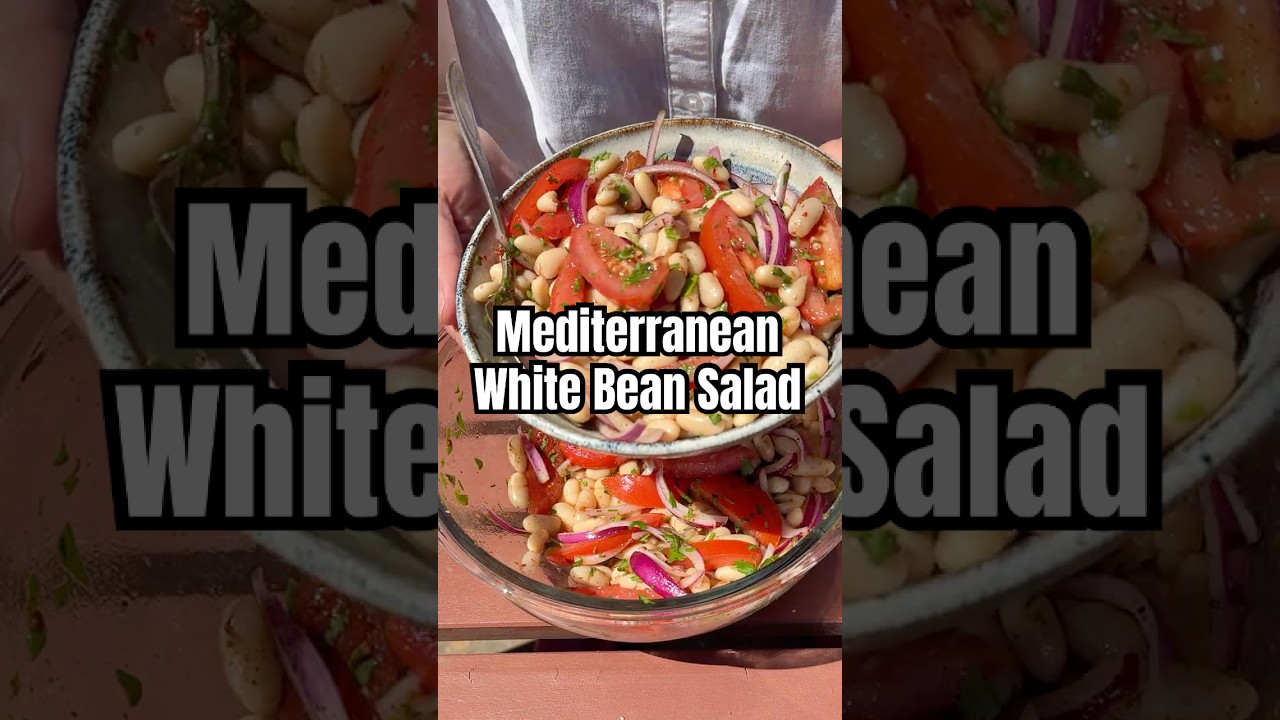 Mediterranean White Bean Salad Recipe (piyaz)