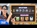 Teaching and Learning Types of Weather and the 4 Seasons to Kids with Miss V