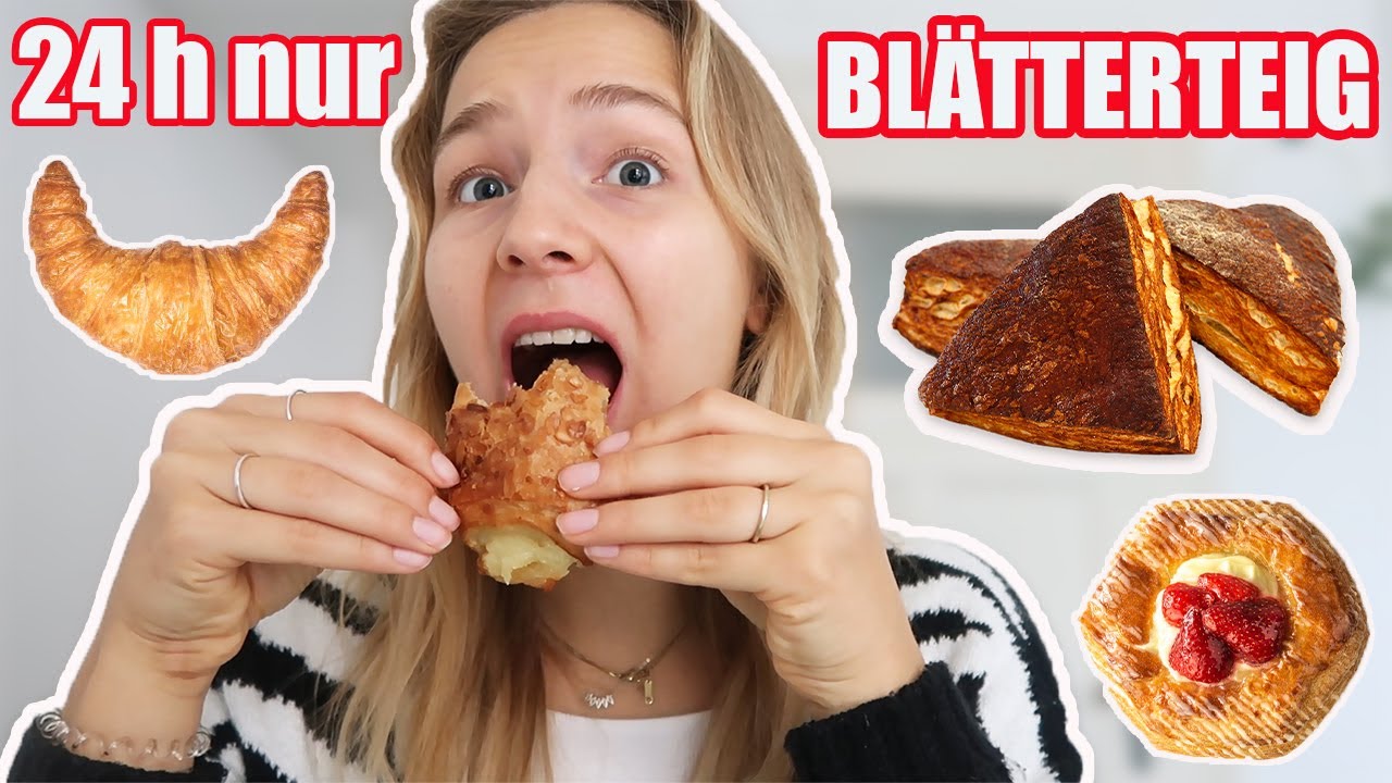 1 Tag ALLES mit Blätterteig essen🥐😍