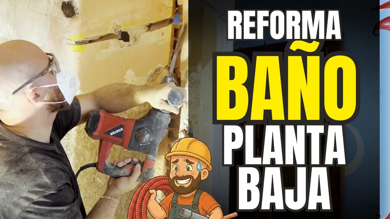Reforma del baño de planta baja: fontanería y acabados con yeso controlado 🛠️ - Parte 1