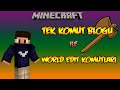 TEK KOMUT BLOĞU İLE NELER YAPABİLİRİZ! - World Edit Komutları!