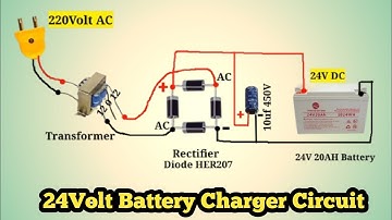 How to make 24V Battery Charger//