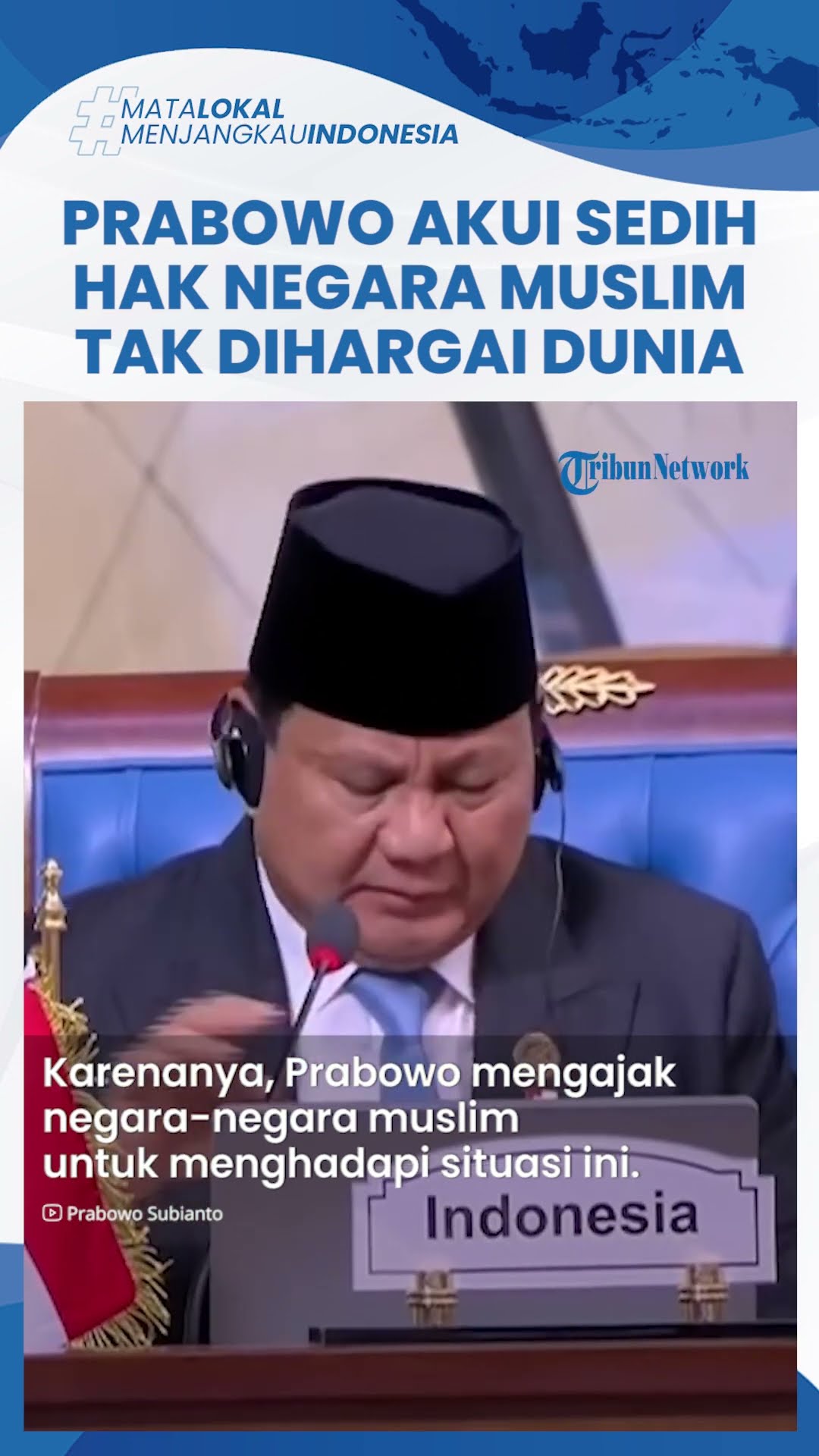 Prabowo Pidato Berapi-api di Mesir, Sebut Hak Negara Muslim Tak Dihargai Dunia: Sangat Menyedihkan