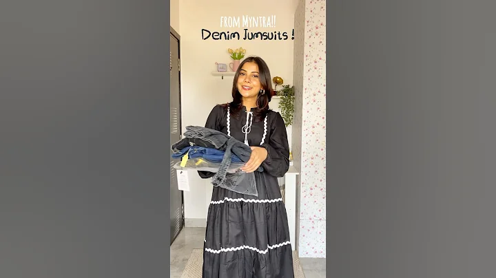 Denim Jumpsuits I love wearing 🫶✨#myntra #myntrahaul