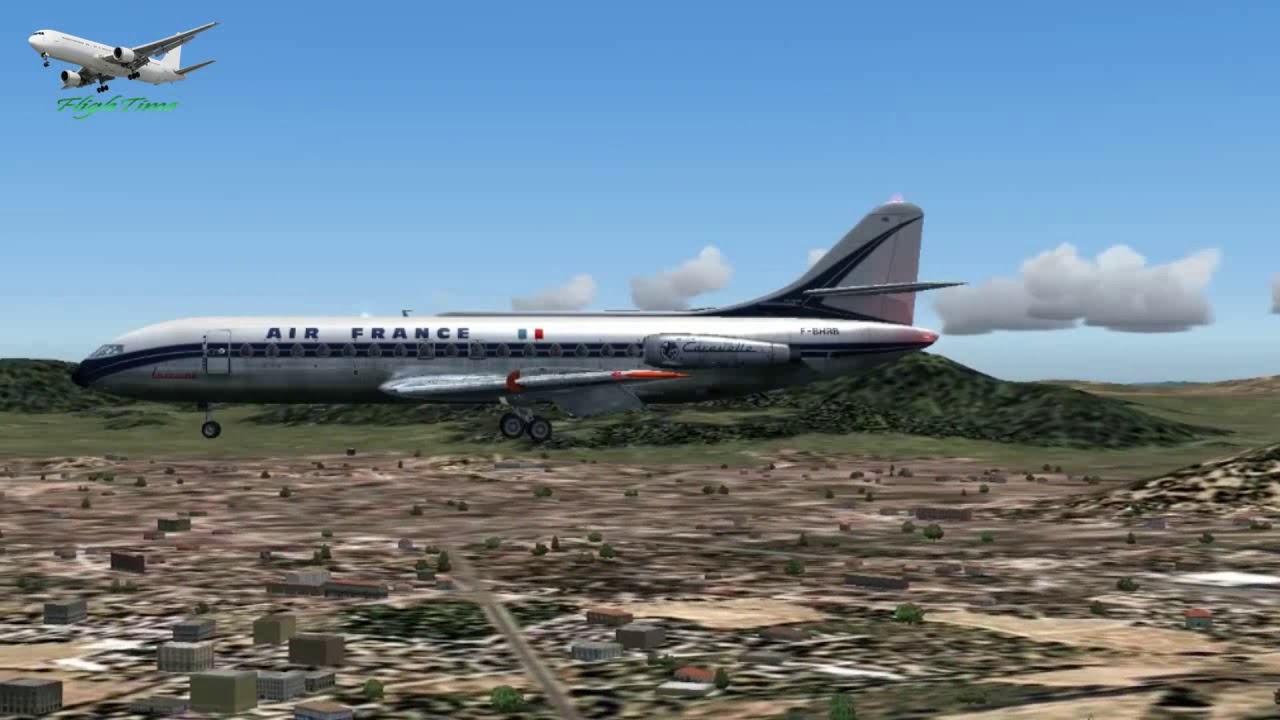 Caravelle SE 210 Air France F BHRB 1961  LFPO to LGAV