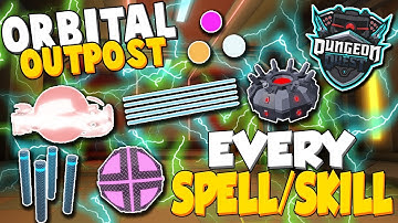 ALL SKILLS IN NEW MAP ORBITAL OUTPOST IN DUNGEON QUEST!! (Roblox)