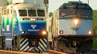 Amtrak Sounder Bnsf Seattle Area (August 2022)