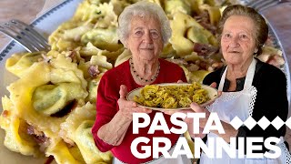 Ricotta filled tortelloni - and guess the special ingredient! | Pasta Grannies