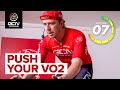 Intense vo2 cycling efforts  30 minute indoor cycling workout