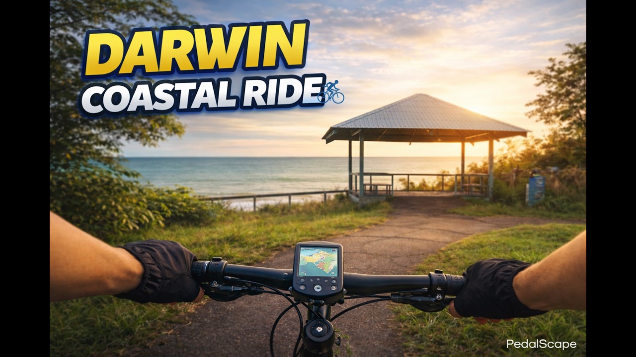 Virtual Cycling | Morning Ride Along Darwin’s Coast | Smith Street to Gilruth Ave Via Mindil Beach