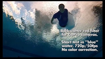 GoPro Hero 2 red filter backscatter test