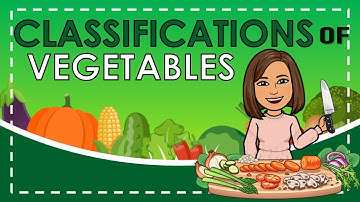 CLASSIFICATIONS OF VEGETABLES | COOKERY