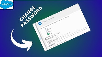 how to change password in salesforce