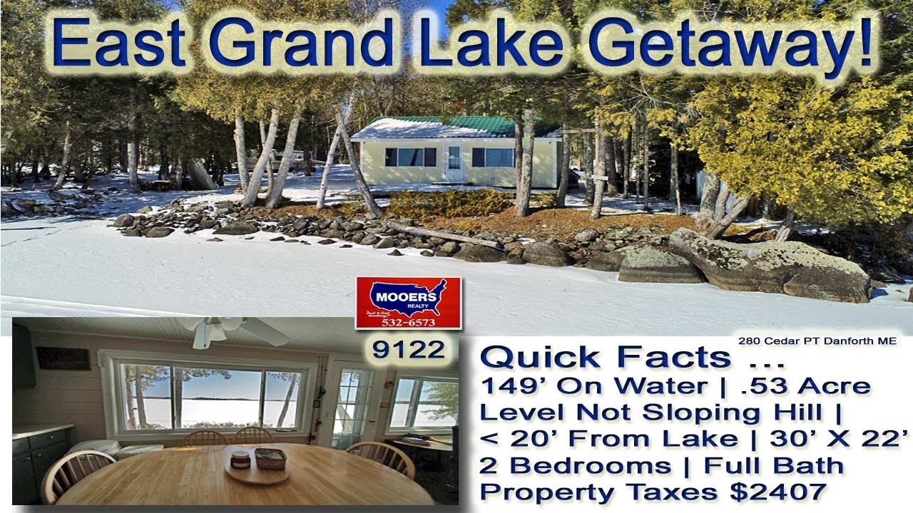 SOLD! East Grand Lake Property In Maine Video MOOERS REALTY 9122 YouTube