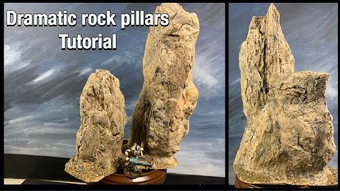 Epic & dramatic rock pillars - wargame terrain tutorial